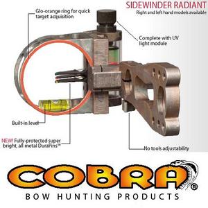 Прицел для лука SIDEWINDER RADIANT BLK