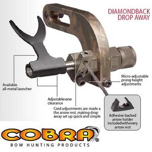 Полочка для лука DIAMONDBACK DROP AWAY ARROW REST BLK